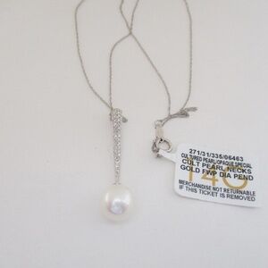 BELLE E MER Cultured Freshwater Pearl 14k White Gold Necklace